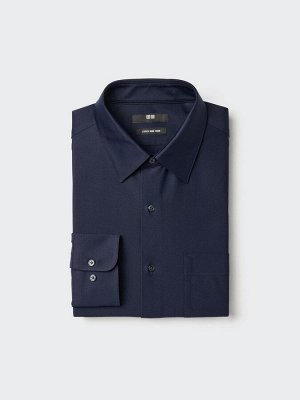 UNIQLO - однотонная рубашка с классическим воротником - 69 NAVY