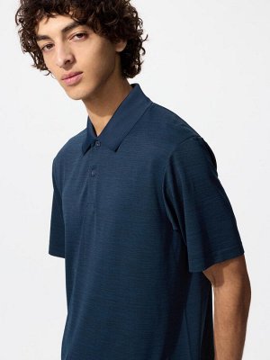 UNIQLO - поло с однотонным дизайном и функцией DRY-EX - 69 NAVY