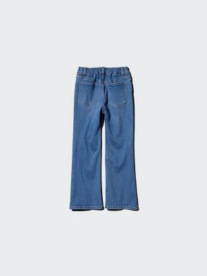 UNIQLO - детские джинсы-клёш для девочек - 65 BLUE