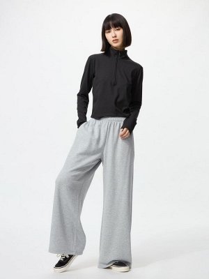 UNIQLO - свободные спортивные брюки с высокой посадкой - 03 GRAY
