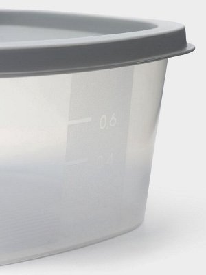 Набор пищевых контейнеров «BioFresh», 4 шт: 0,23 л, 0,5 л, 0,9 л, 1,55 л, цвет микс