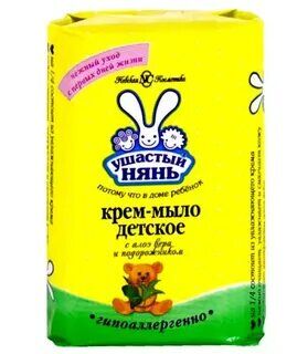 Ушастый Нянь т/мыло 90г Алоэ и подорожник /6