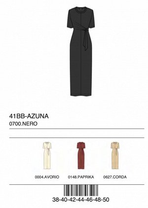 Платье ABITO LUNGO M/CORTA TESSUTO JERSEY MERCERIZZATO
38%COTONE 37%VISCOSA 20%POLIESTERE 5%SPANDEX