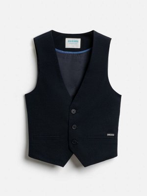 Жилет детский для мальчиков Pavel vest черный-синий