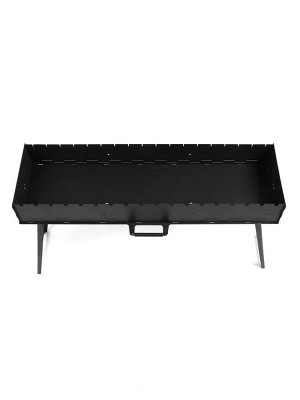 Мангал с ножками FIREGRILL, 114.7x37.5x72.3 см, 2 мм, длина жаровни 105 см