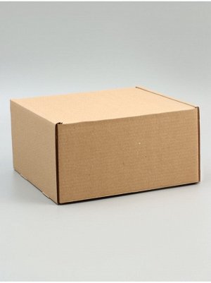 Коробка складная 27 х27 х15 см крафт бурая самосборная