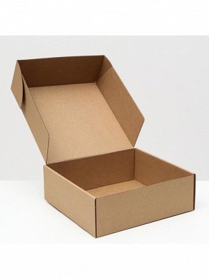 Коробка складная 27,5 х26 х9,5 см крафт