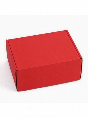 Коробка складная 22х16,5х9,5 см цвет красный