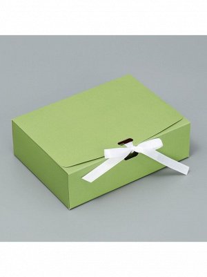 Коробка складная 16,5 х12,5 х5 см цвет зеленый
