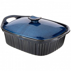 Форма для запекания с крышкой Reactive Blue 33x23x9.5/13 см, 2000 мл, 1 шт.