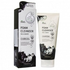 Charcoal Foam Cleanser Пенка для умывания с древесным углем Ekel