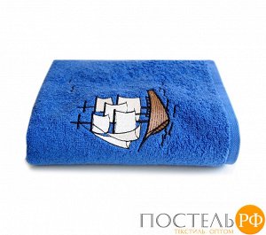 Tana Home Collection ФРЕГАТ 50*90 синее полотенце махровое