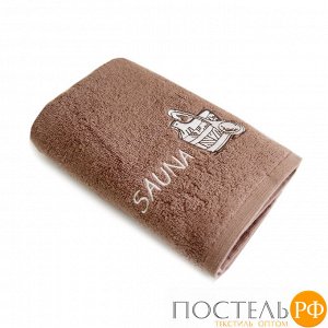 САУНА-1 50*90 коричневое полотенце махровое