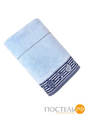 БРИЗ 30*70 голубой полотенце махровое