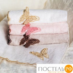 Tana Home Collection ШАДО 70*140 персиковое полотенце махровое