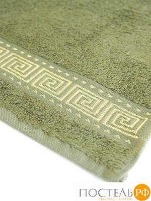 Мокко 50*90 зеленое полотенце Бамбук 70% Тенсел 30%