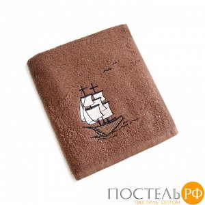 ФРЕГАТ 35*80 коричневое полотенце махровое