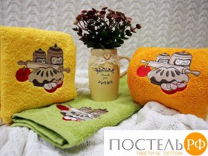 ШАРЛОТТА 40*60 оранжевое полотенце хлопок 100% 420 гр/кв.м