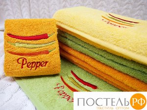 ПЕРЧИК 30*50 оранжевое полотенце хлопок 100% 420 гр/кв.м