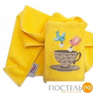 КОЛИБРИ 30*50 желтое полотенце хлопок 100% 420 гр/кв.м