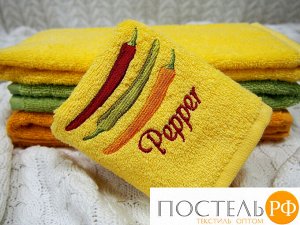 ПЕРЧИК 40*60 желтое полотенце хлопок 100% 420 гр/кв.м