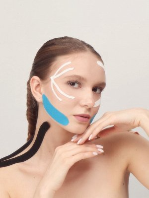 Кинезио - тейп, 5 см x 5 м, бежевый