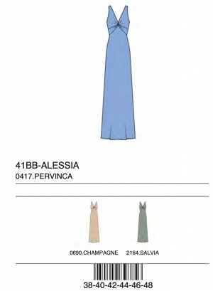 Платье ABITO LUNGO S/MANICHE C/NODO TESSUTO RASO POLY STRETCH PESANTE
97%POLIESTERE 3%SPANDEX