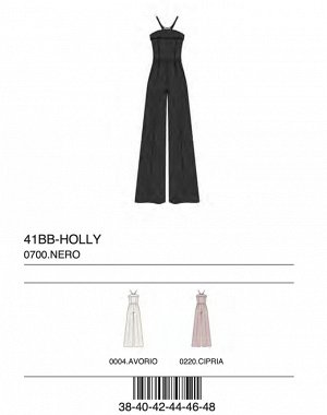Комбинезон TUTA OFF SHOULDER C/ELEMENTO METALLICO TESSUTO FLUIDO POLY LEGGERO
100%POLIESTERE