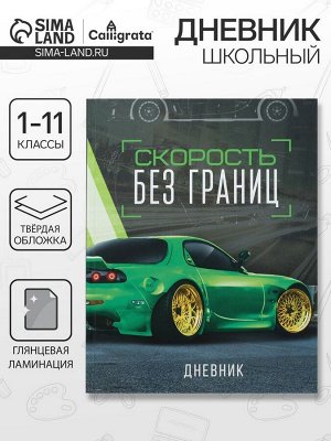 Дневник универсальный для 1-11 классов, "Тачка зеленая", твердая обложка 7БЦ, глянцевая ламинация, 40 листов
