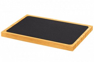 Бамбуковая доска для разделки и сервировки 26x18x1.6 см с сланцевым основанием