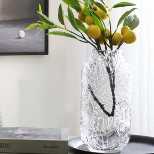 Ваза для цветов h 290 mm., стекло, LEAVE