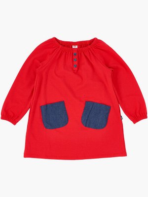 *Платье с карманами (98-122см) UD 3897(1)красный