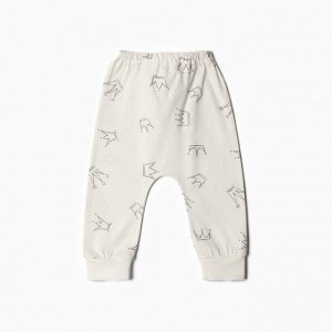 Ползунки Bloom Baby Короны, см, молочный