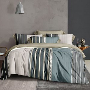 Постельное белье 2-сп, пр230х240, 2н50х70, п180х210, Cleo, тенсель, Soft Tencel, Полоска