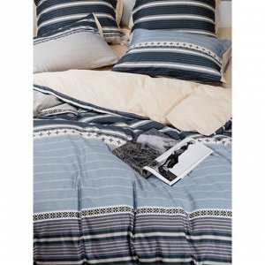Постельное белье 2-сп, пр230х240, 2н50х70, п180х210, Cleo, тенсель, Soft Tencel, Полоска