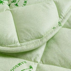 Одеяло 1.5-спальное, 140х205 см, Бамбук, 50% бамбук, 50% полиэстер, 180 г/м2, облегченное, чехол 100% полиэстер, Майская ночь