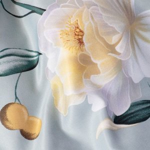 Постельное белье 2-сп, пр230х240, 2н50х70, п180х210, Cleo, тенсель, Soft Tencel, Цветы