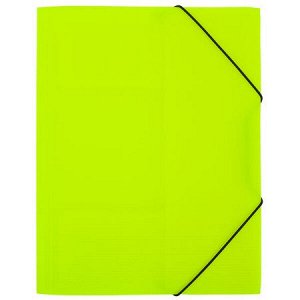 Папка на резинке А4 PRISMA NEON EC210400021 лайм 35мм 600мкм эффект 3D Expert Complete