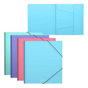 Папка на резинке А5+ 50401 Matt Pastel ассорти 550мкм ErichKrause