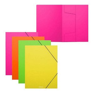 Папка на резинке А5+ 50389 Matt Neon ассорти ErichKrause