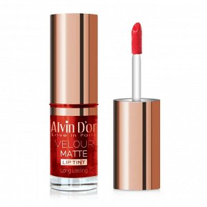 ALVIN D'OR AD-54 Тинт для губ стойкий с матовым финишем velour matt lip tint long lasting (тон 01 (клюква))