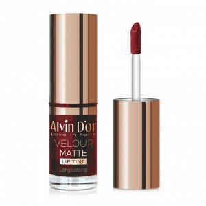 ALVIN D'OR AD-54 Тинт для губ стойкий с матовым финишем velour matt lip tint long lasting (тон 03 (малина))