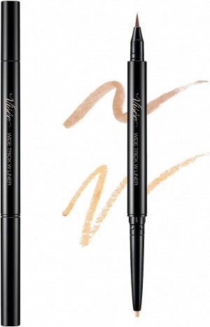 Двухсторонний лайнер для увеличения формы глаз Kose Visee Wide Trick W Liner