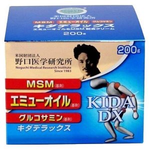 Крем с глюкозамином при боли в суставах Noguchi Medical KIDA DX Glucosamine + Emu Oil + MSM Combination Cream