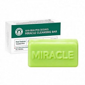 Some By Mi AHA-BHA-PHA 30 Days Miracle Cleansing Bar Очищающее мыло для проблемной кожи с кислотами 106 гр