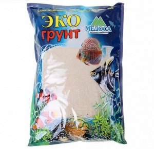 Грунт для аквариума Экогрунт Кварцевый песок 1 кг