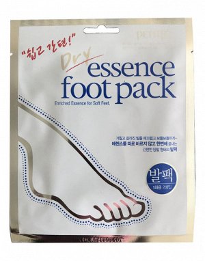 Тканевая маска - носочки для ног с сухой эссенцией Petitfee Dry Essence Foot Pack, ,