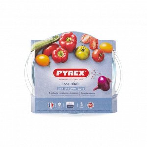 Кастрюля стекло, 2.1 л, стекло жаропрочное, Pyrex, Essentials, 204A000N/2022