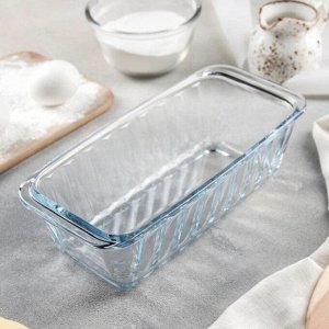 Форма для запекания стекло, 11.5х25х7 см, 1.12 л, прямоугольная, Borcam, 59894