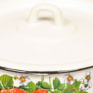 Кастрюля эмалированная сталь, 2 л, с крышкой, крышка сталь, цилиндрическая, Сибирские товары, С1610.П*59/*78/*44/*59/С, в ассортименте